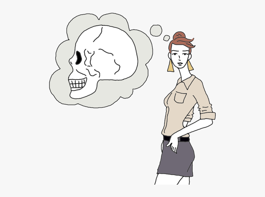 Skull - Cartoon, HD Png Download, Free Download
