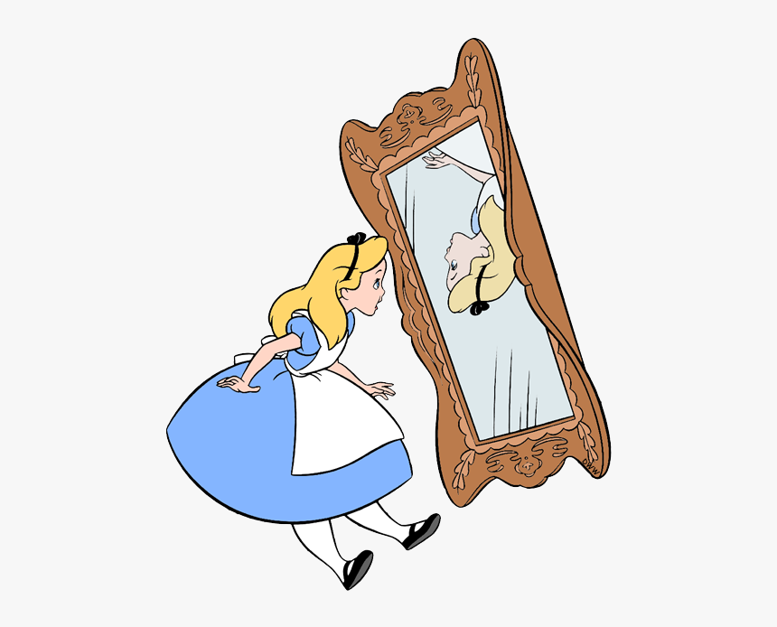 Alice In Wonderland Down The Rabbit Hole Mirror, HD Png Download, Free Download
