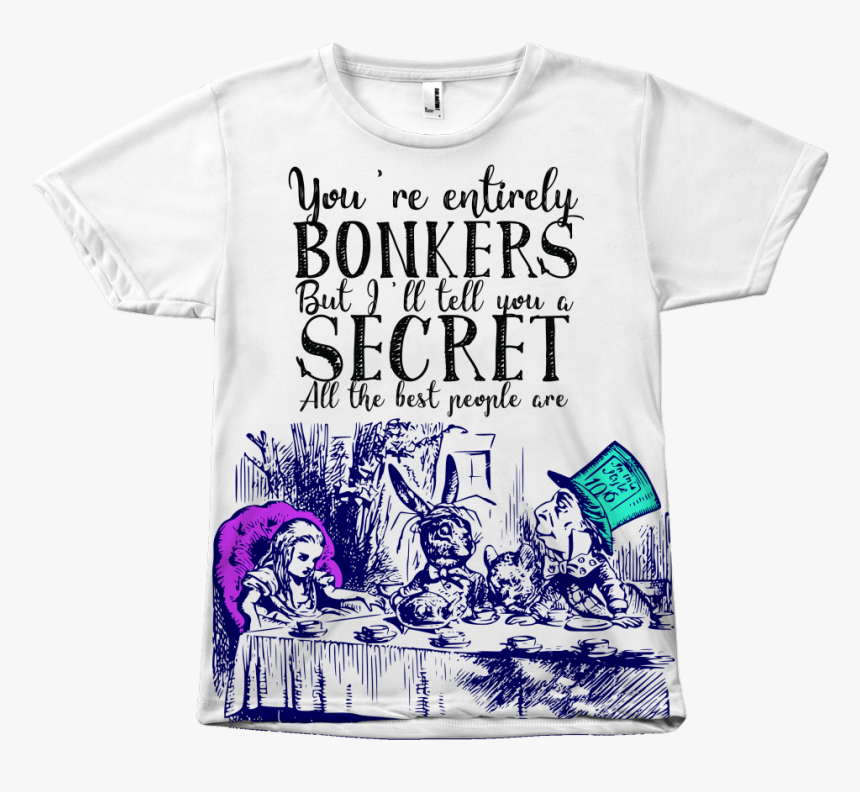 Alice In Wonderland T-shirt "
 Class= - Gothic Alice In Wonderland Shirt, HD Png Download, Free Download