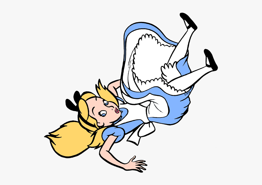 Alice In Wonderland Clipart Falling, HD Png Download, Free Download