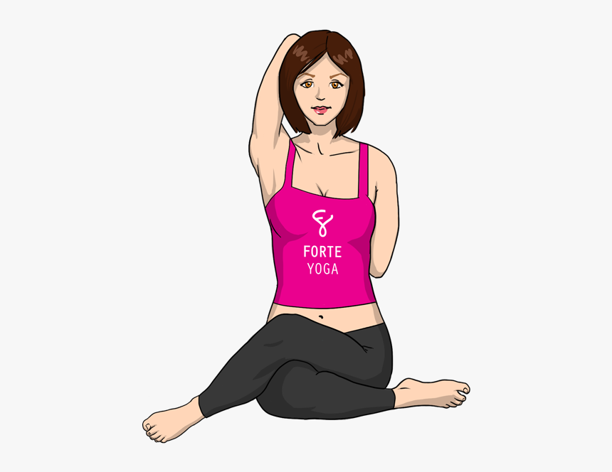 Cow Face Pose Yoga Png, Transparent Png, Free Download