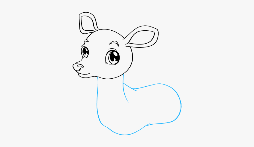 How To Draw Baby Deer - Draw A Baby Deer, HD Png Download, Free Download