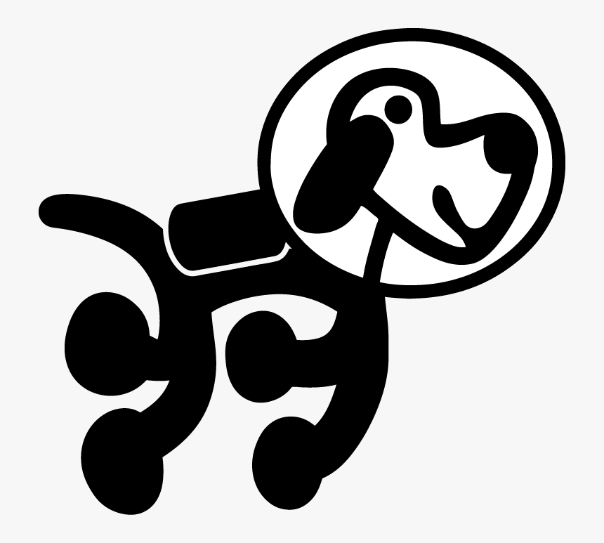 Com, Stickers, Decals,custom - Stick Figure Dog Astronaut, HD Png Download, Free Download