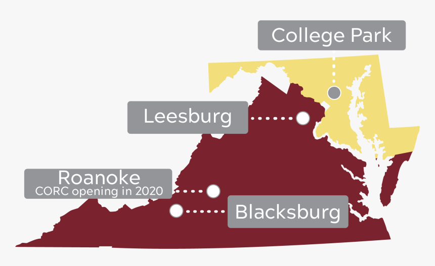 Map Of Va-md Vet Med Locations - Virginia Election Results 2018, HD Png Download, Free Download