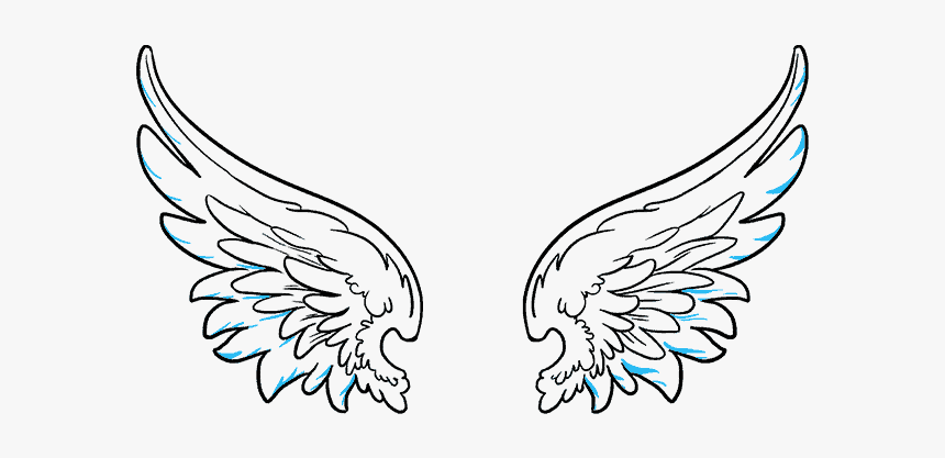 How To Draw Angel Wings - Angel Wings Png Vector, Transparent Png, Free Download