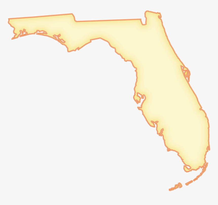 Florida Pink Map, HD Png Download, Free Download