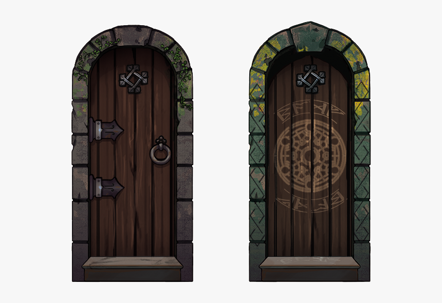 Dungeonland Door Token Board Game Fantasy Rpg Token - Home Door, HD Png Download, Free Download