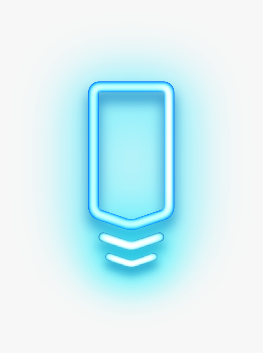 #ftestickers #light #box #glow #neon #blue - Neon Text Box Png, Transparent Png, Free Download