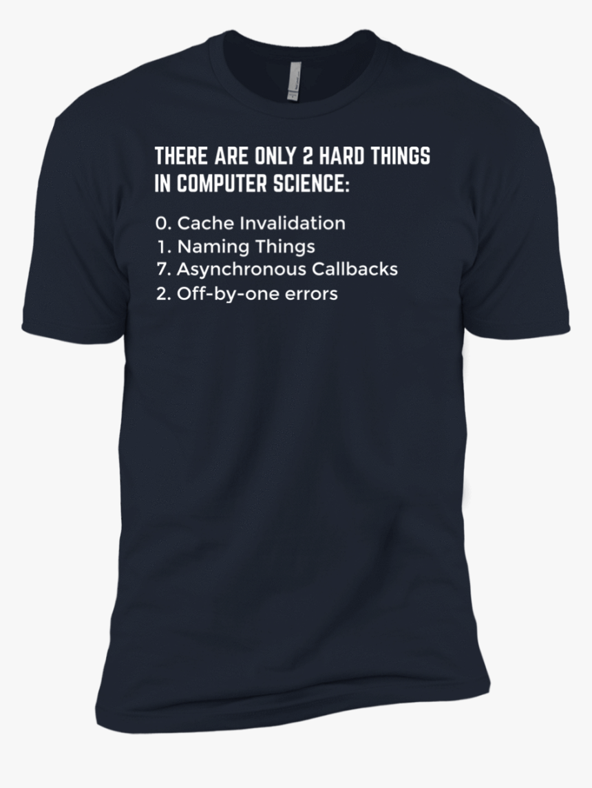 There Are Only 2 Hard Things In Computer Science", HD Png Download, Free Download