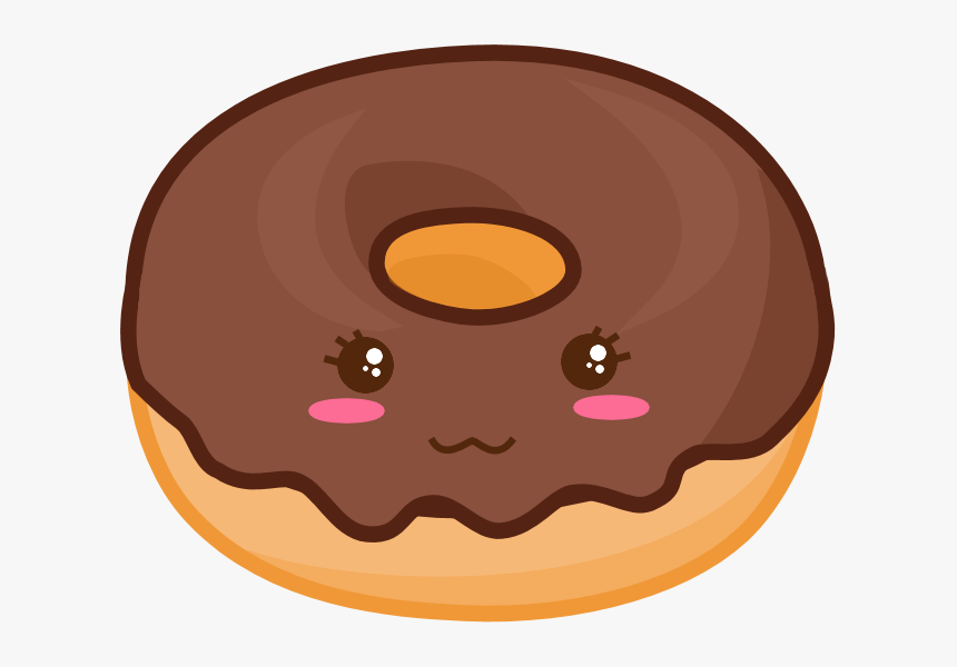 Chocolate Kawaii Png - Dibujos De Donas Kawaii, Transparent Png - kindpng