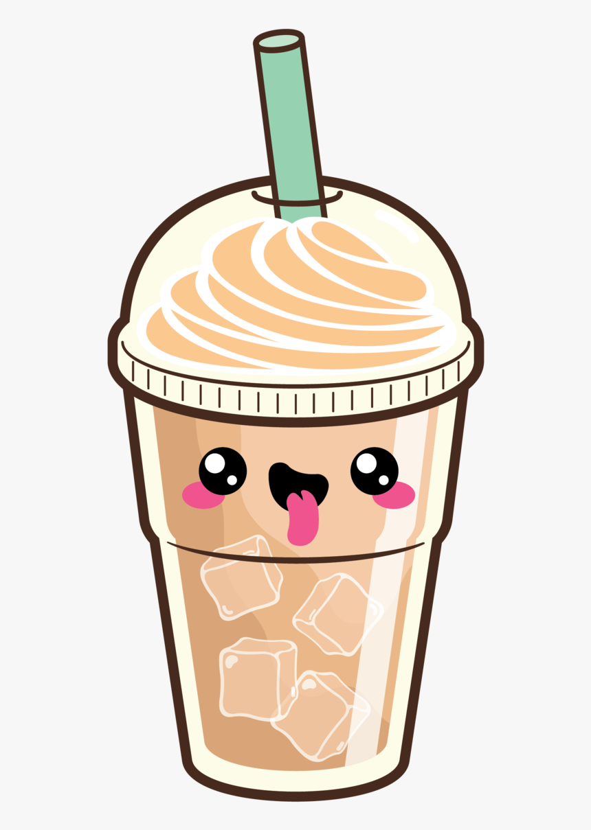 Cute Iced Latte - Kawaii Cute Fall Backgrounds, HD Png Download, Free Download