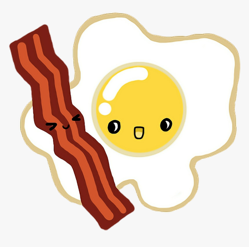 Ovo Bacon Freetoedit Food Kawaii, HD Png Download, Free Download