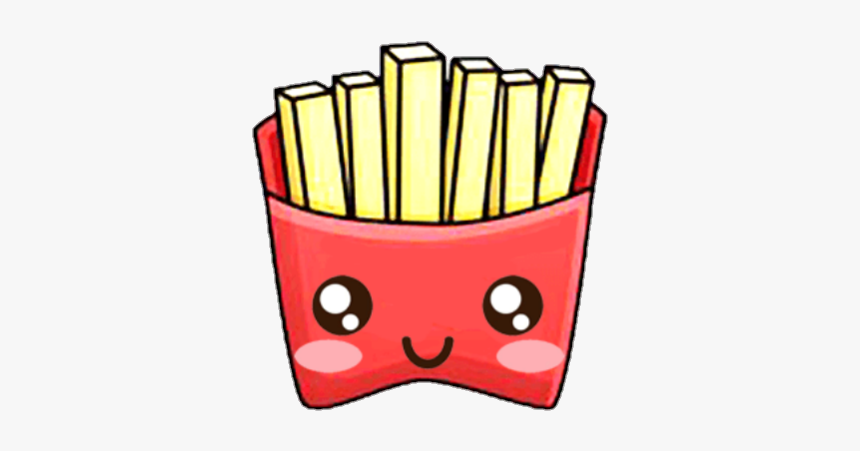 #cute #kawaii #food #papasfritas - Kawaii Food Cute Drawings, HD Png Download, Free Download