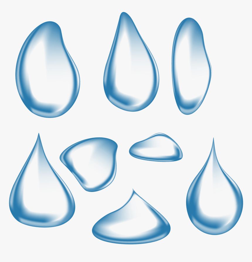 Cartoon Water Droplets - Moving Water Droplets Clipart, HD Png Download, Free Download