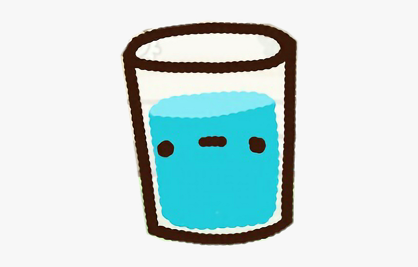 #clawbert #cute #kawaii #cartoon #adorable #happy #glass - Cute Kawaii Glass Of Water, HD Png Download, Free Download