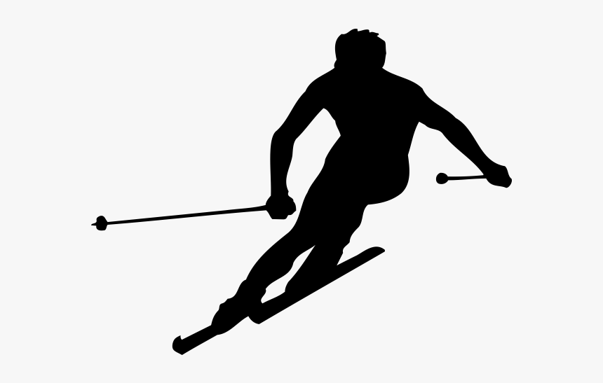 Cross-country Skiing Snowboarding Alpine Skiing - Skiing Silhouettes, HD Png Download, Free Download