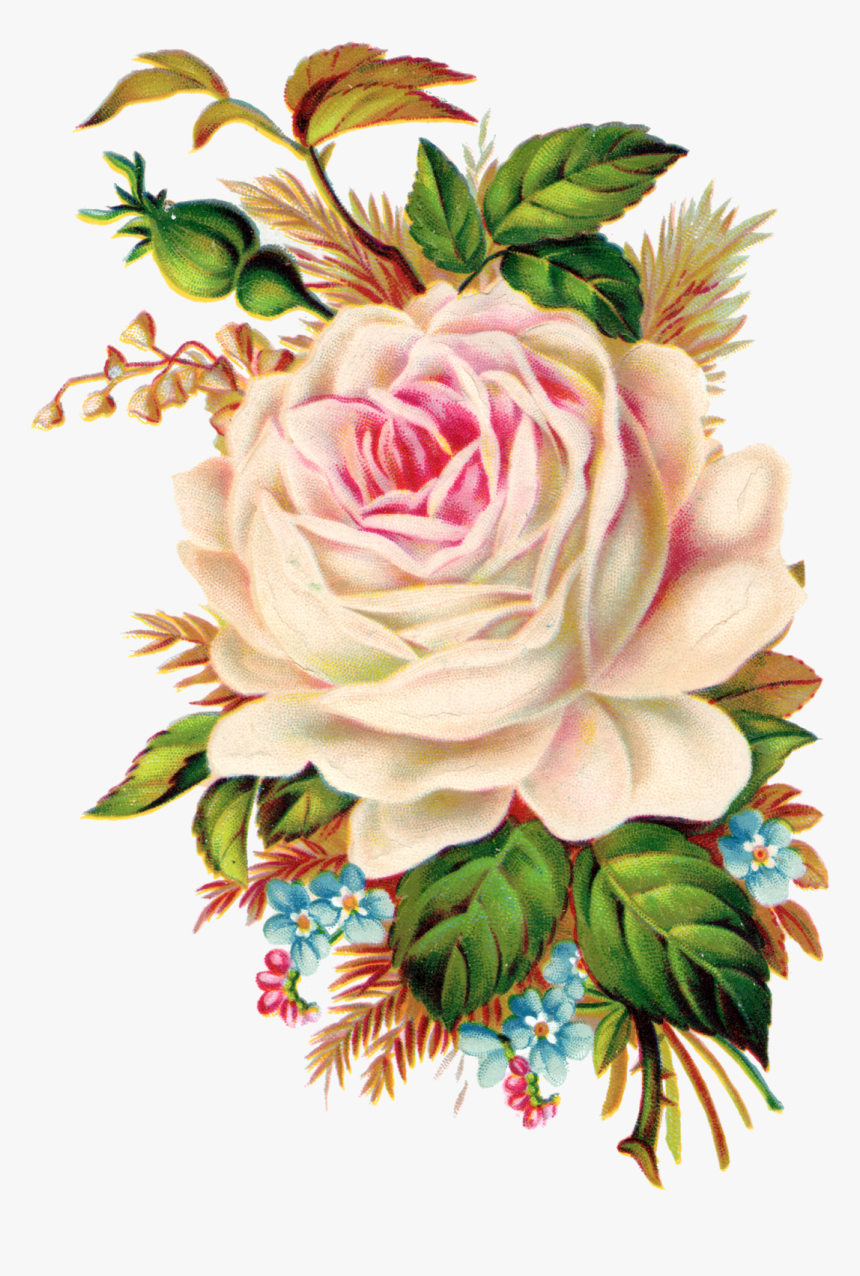 Neste Blog Voc Poder - Royalty Free Vintage Flower, HD Png Download, Free Download