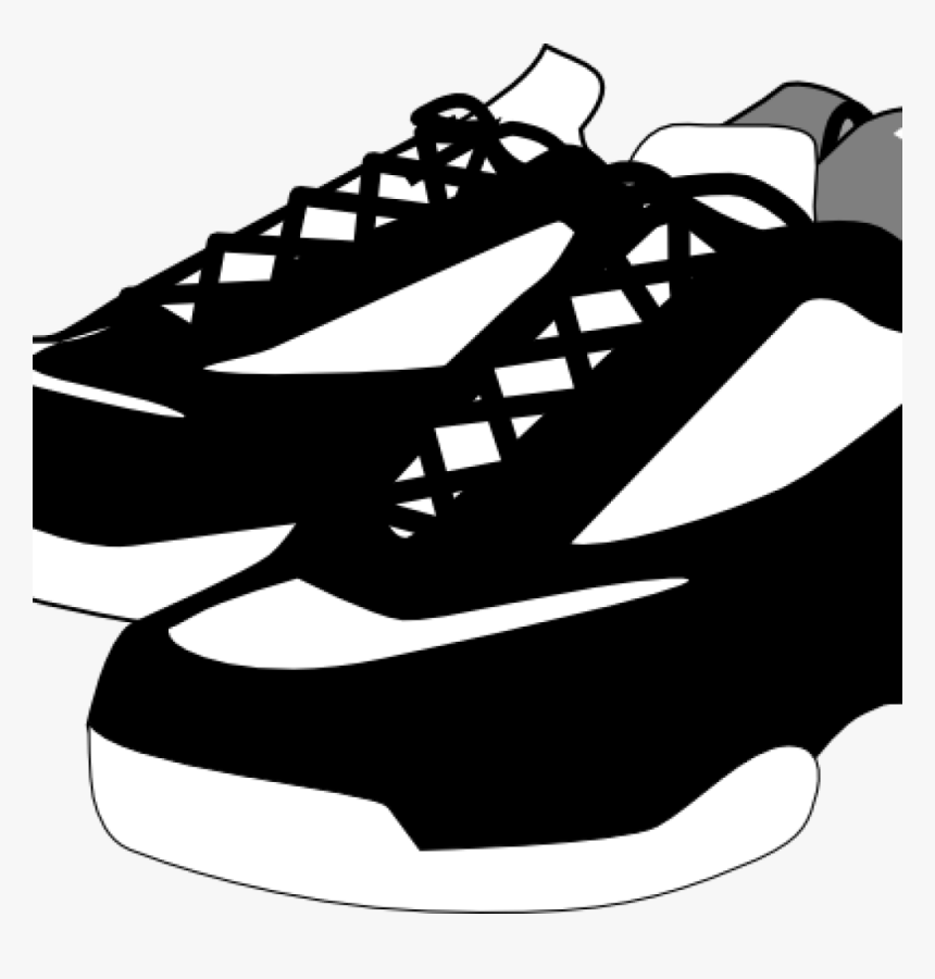 Shoes Clipart Black And White Black And White Shoes - Shoes Clipart Transparent Background, HD Png Download, Free Download