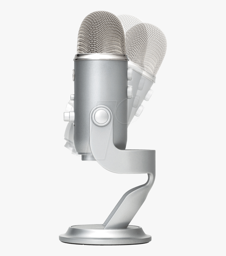 Silver Yeti Usb Microphone Blue Microphones - Blue Yeti Microphone Transparent Background, HD Png Download, Free Download