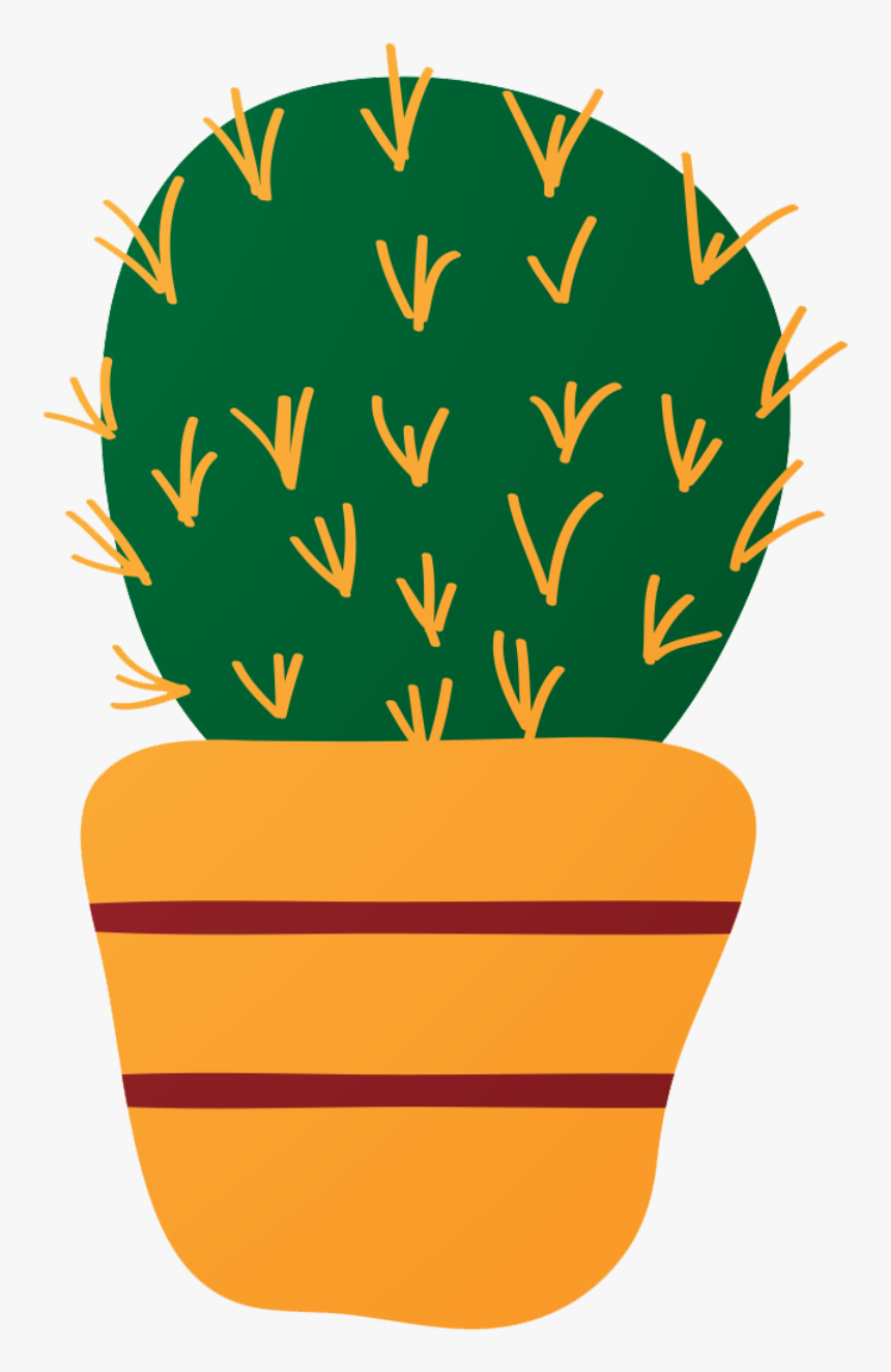 Cactaceae Plant Sticker Erg - Cactus Y Nopales Animados, HD Png Download, Free Download