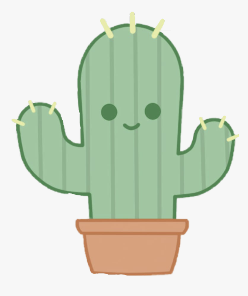 Drawings Of Cactuses , Png Download - Kawaii Cactus Drawing, Transparent Png, Free Download