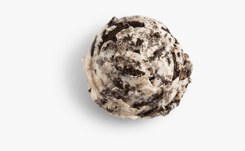 Oreo Cookies And Cream Ice Cream Scooped - Cookies N Cream Ball, HD Png Download, Free Download