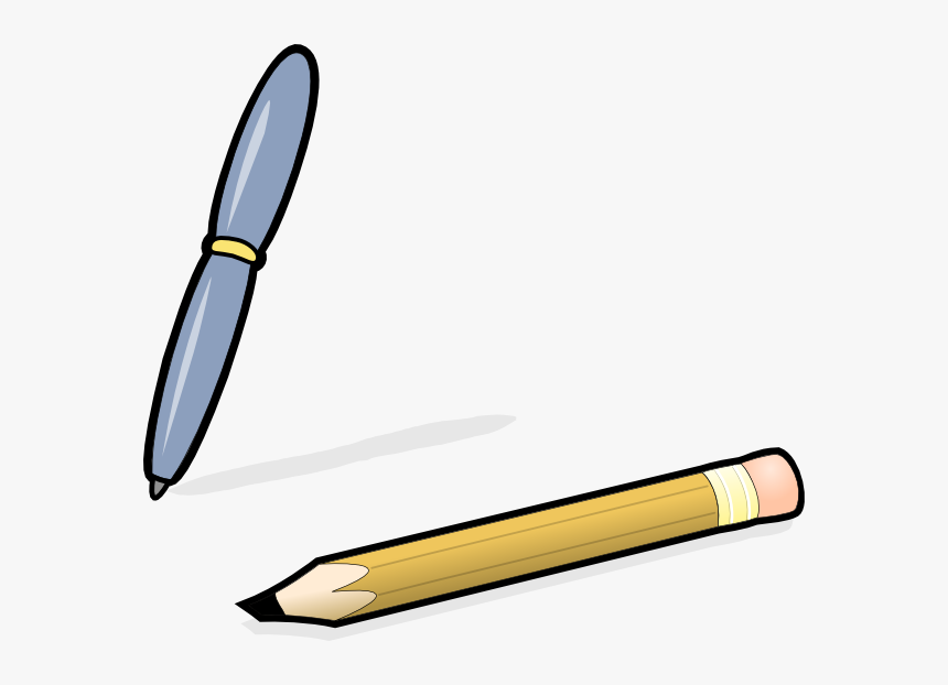 Pencil Writing Clipart Png - Pen And Pencil Clip Art, Transparent Png, Free Download