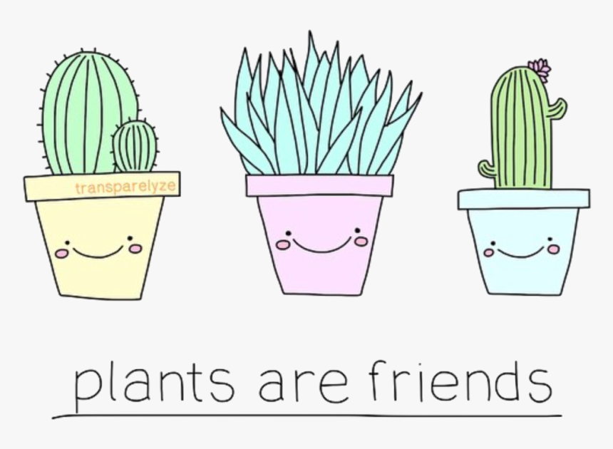 Cactus, Cute, Pastel - Png Cute Tumblr Cactus, Transparent Png, Free Download
