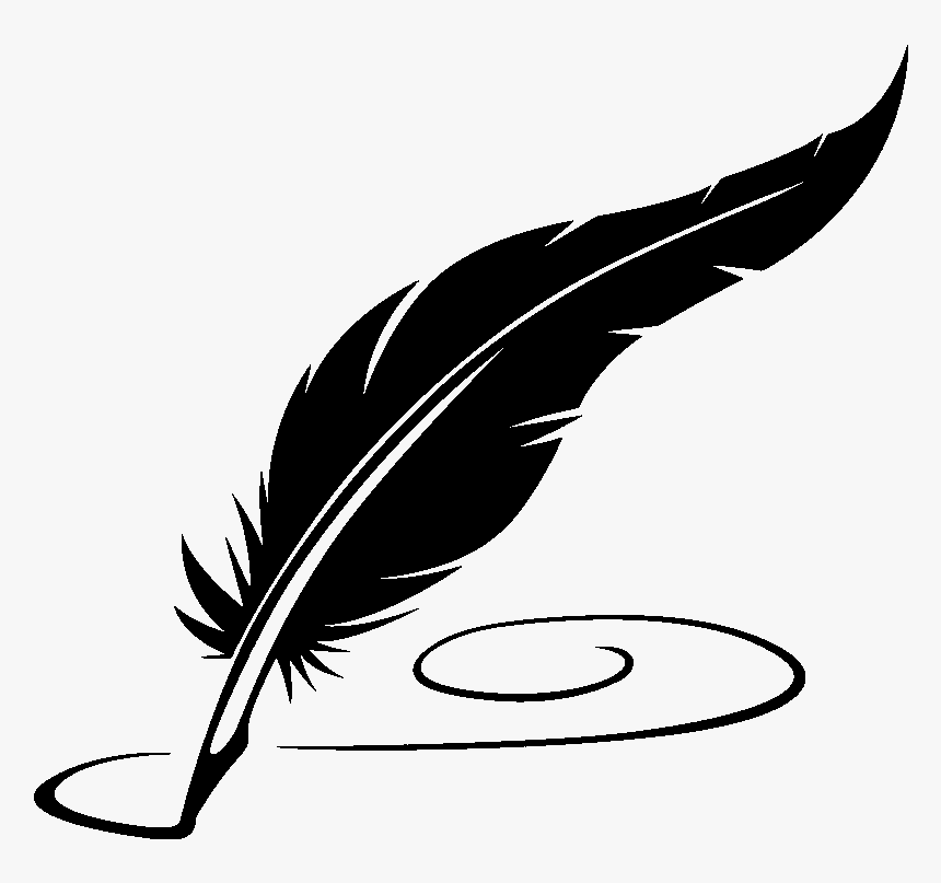 Paper Quill Fountain Pen - Feather Pen Clipart, HD Png Download, Free Download