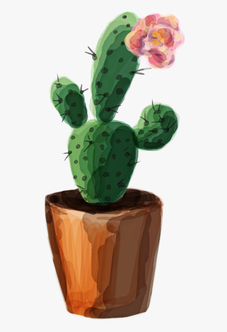 Transparent Watercolor Cactus Png - Watercolour Cactus, Png Download, Free Download