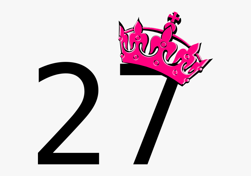 Number 27 With A Crown, HD Png Download, Free Download