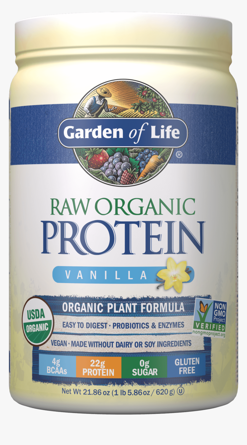 658010116039 - Garden Of Life Raw Organic Protein Vanilla, HD Png Download, Free Download