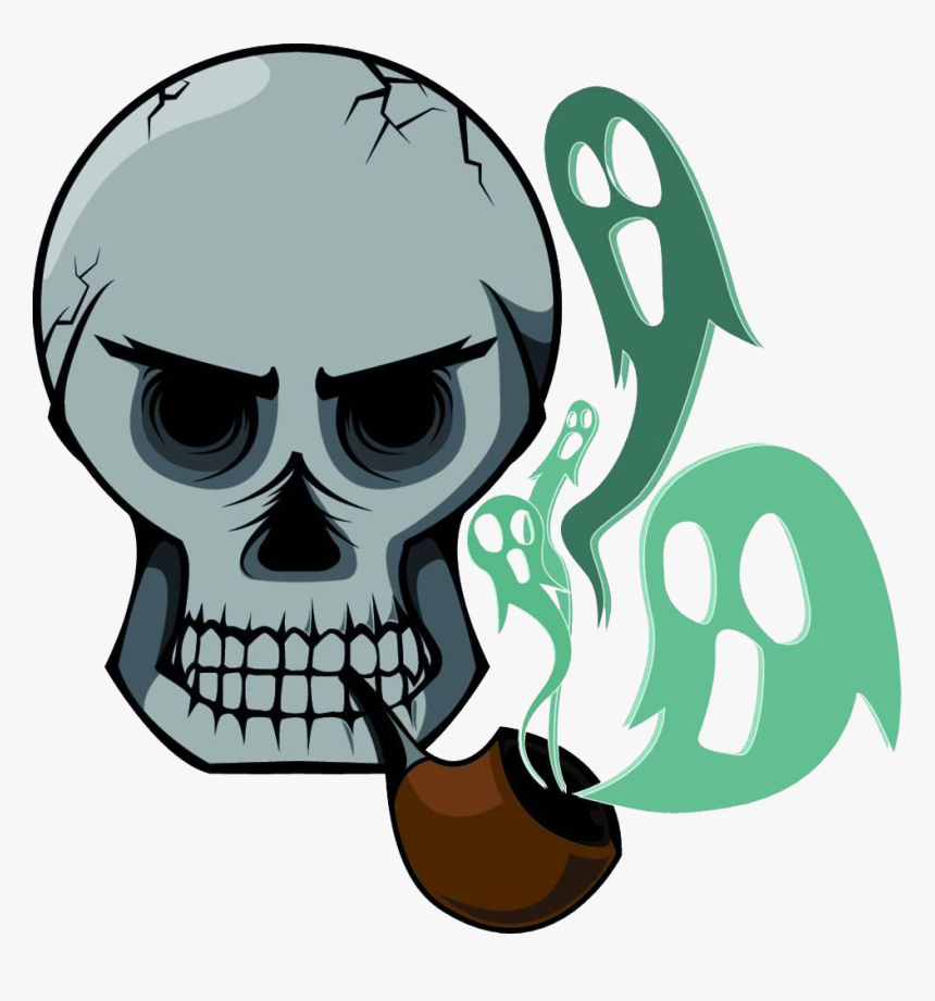 Transparent Smoke Skull Png - Bộ Xương Hút Thuốc, Png Download, Free Download