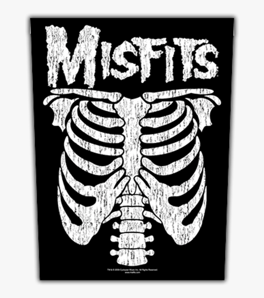 Img - Misfits Rib Cage Shirt, HD Png Download, Free Download