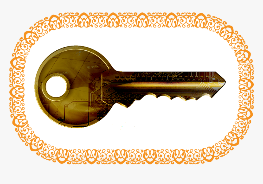 Golden Key - Ornamental Ring Png, Transparent Png, Free Download