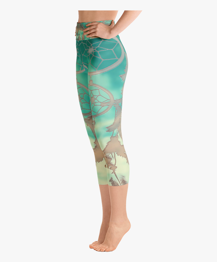 Dreamer Capri Yoga Leggings 2 Boho Blossom Capri Yoga - Red And Pink Yoga, HD Png Download, Free Download