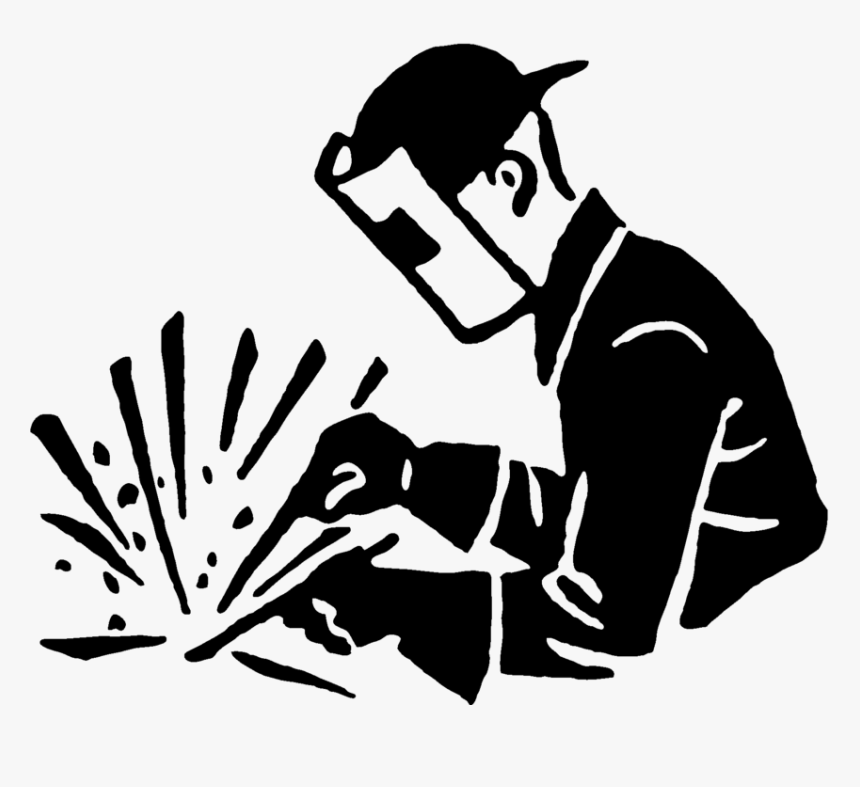 Welding Clipart Transparent - Welding Black And White Clipart, HD Png Download, Free Download