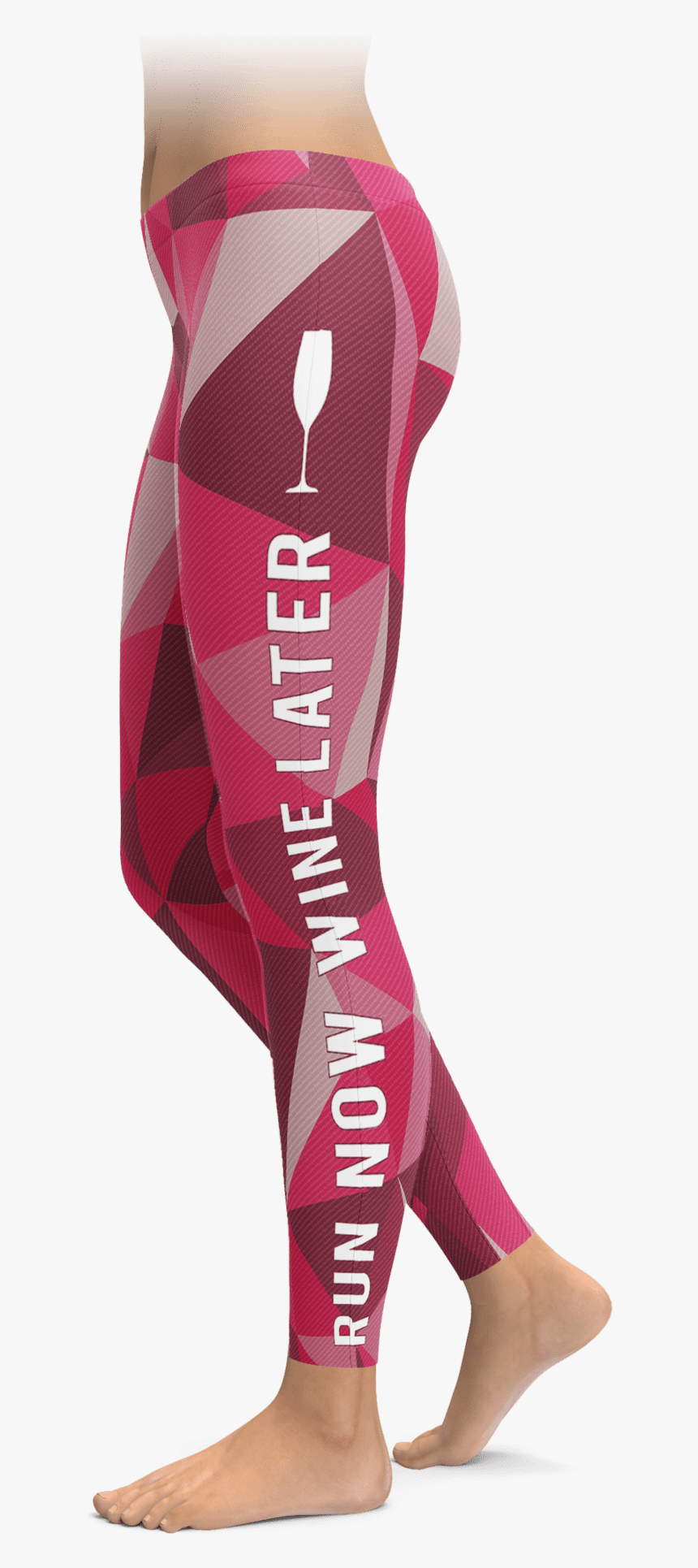 Run Now Wine Later Leggings - Leggins Yoga Offerte, HD Png Download, Free Download