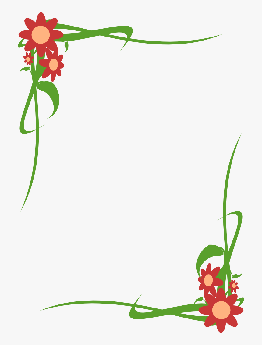 Transparent Borde Png - Design Border Flower In Portfolio, Png Download, Free Download
