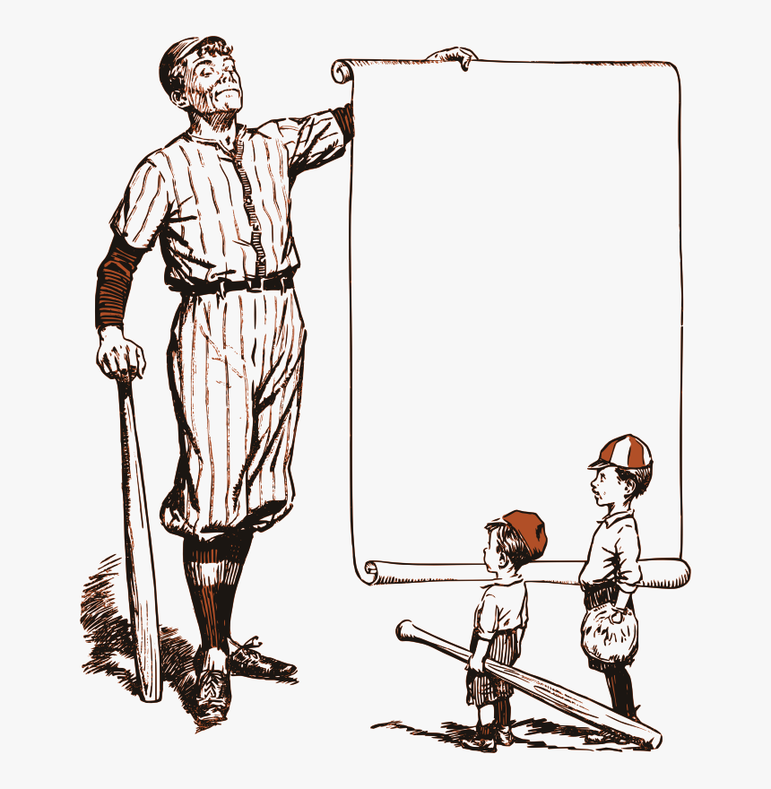 Old Baseball Frame - Transparent Baseball Frame, HD Png Download, Free Download