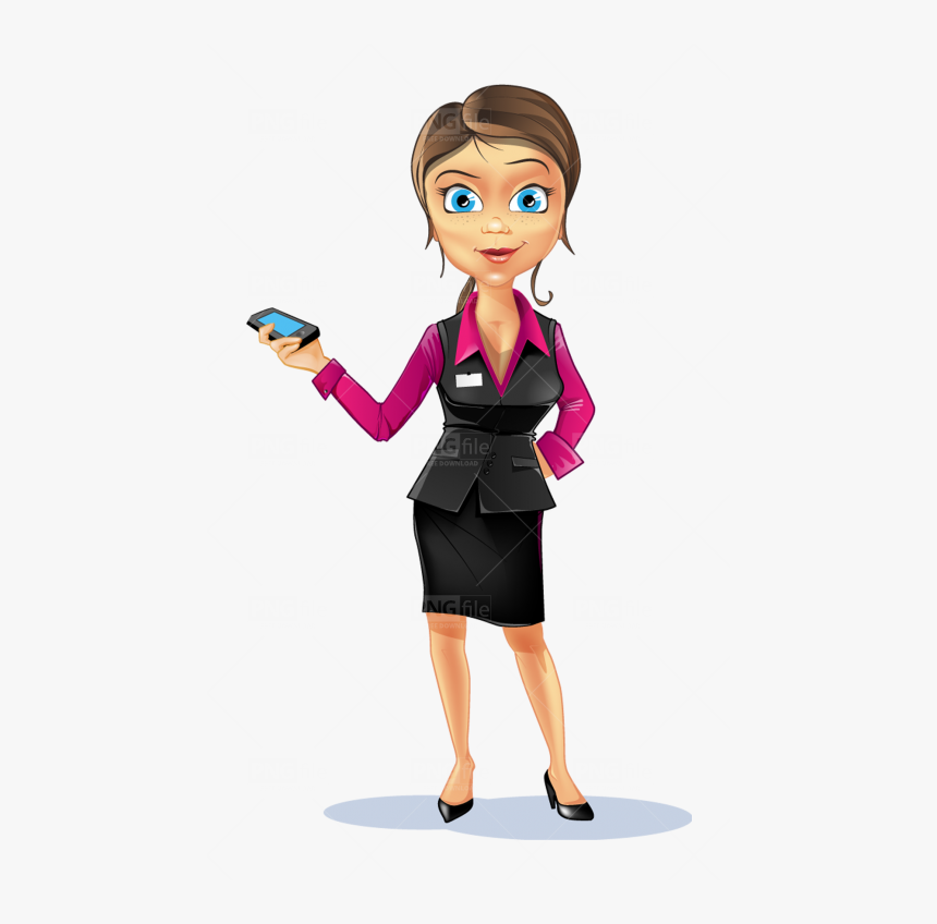 Female Cartoon Character Png, Transparent Png, Free Download