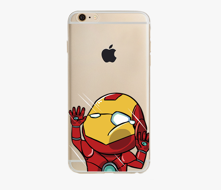 Cartoon Character Printing Transparent Phone Case For - Cute Iron Man Phone Case, HD Png Download, Free Download