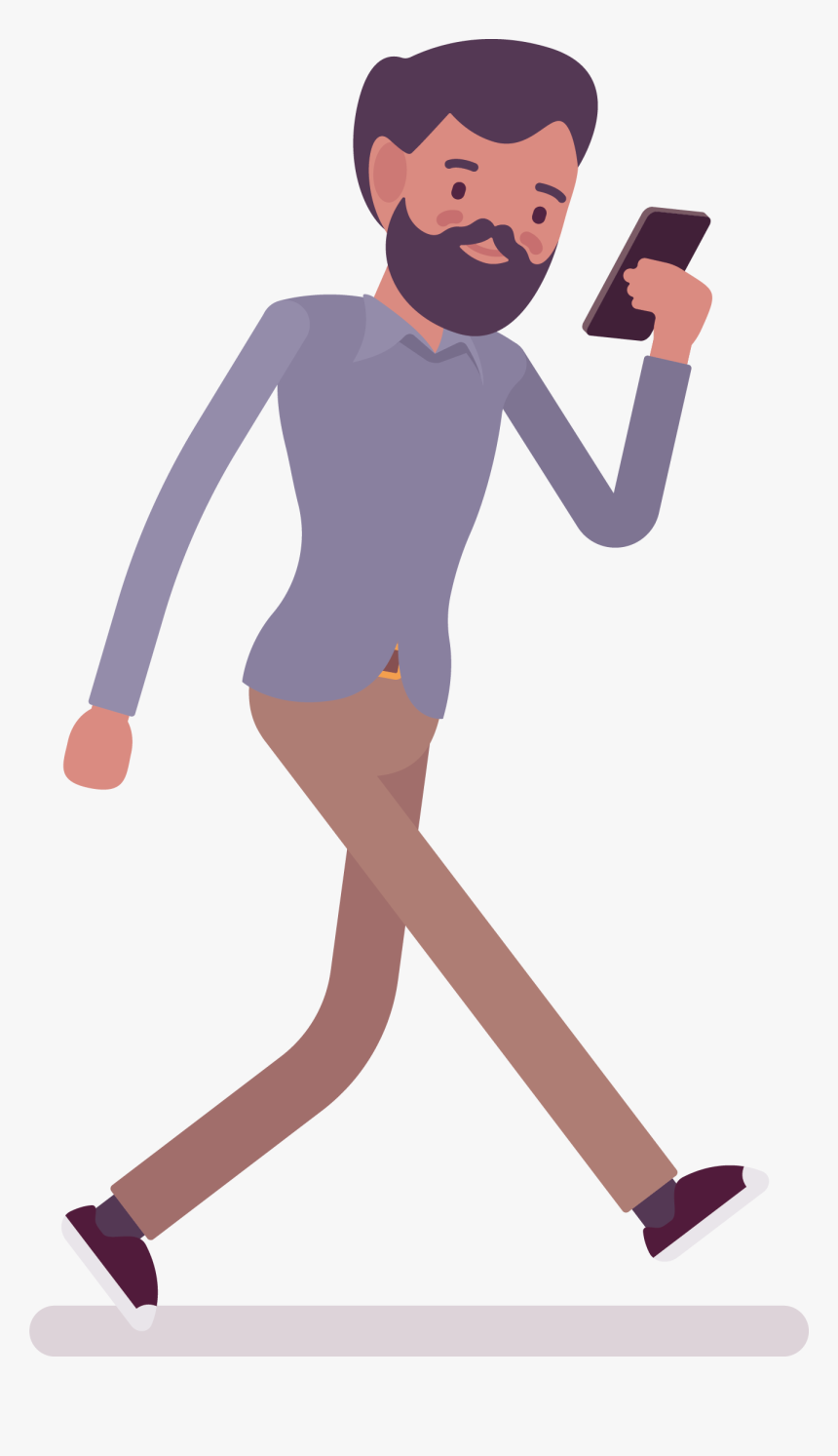 Walking Cartoon Png - Cartoon Man Walking Png, Transparent Png, Free Download