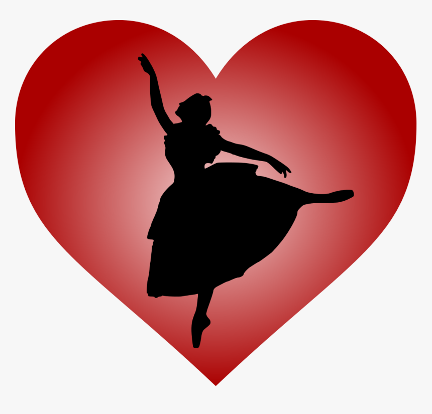 Ballet Dancer Heart Png, Transparent Png, Free Download