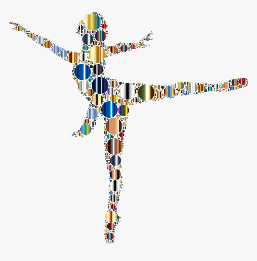 Colorful Ballet Dancer Circles 4 Clip Arts, HD Png Download, Free Download