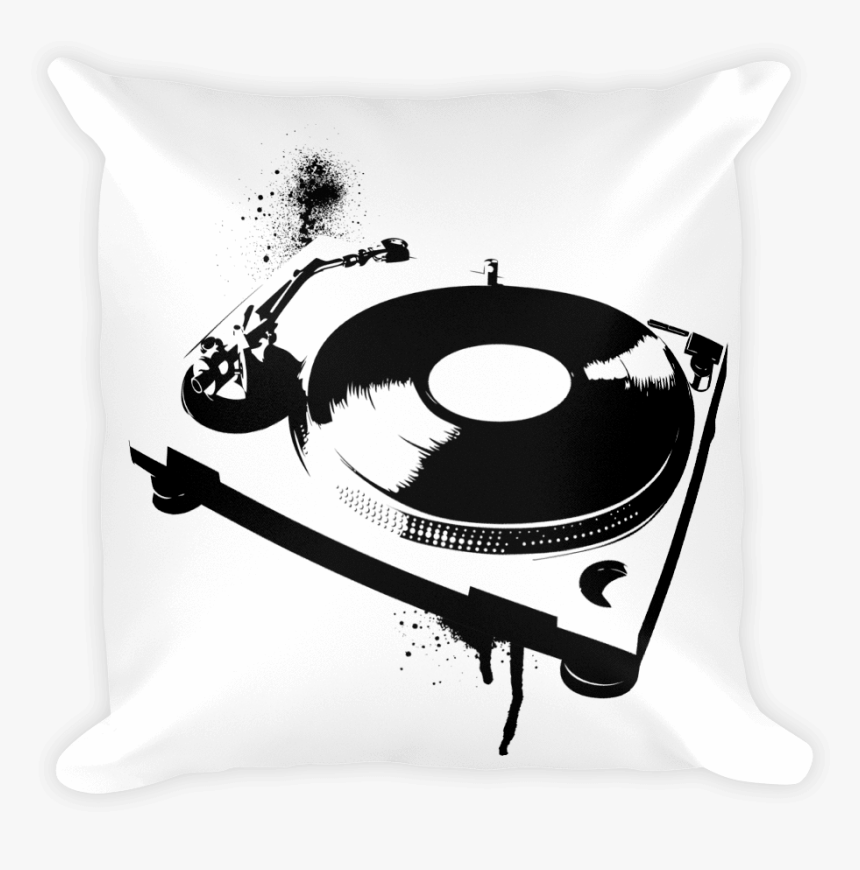 Pillow Turntable Cushion Covers Dj Only Electro Rave - Hip Hop Dance, HD Png Download, Free Download