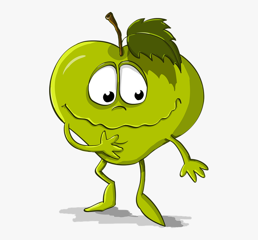 Apple, Funny, Smile, Cartoon, Character, Sheet, Cute - Vegetable Jokes, HD Png Download, Free Download