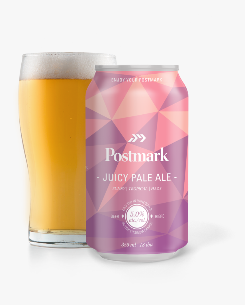 Postmark Brewing Pint Can Juicy Pale Ale - Postmark Juicy Pale Ale, HD Png Download, Free Download