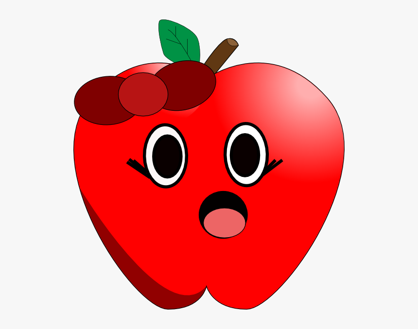 Apple With Eyes And Mouth, HD Png Download, Free Download