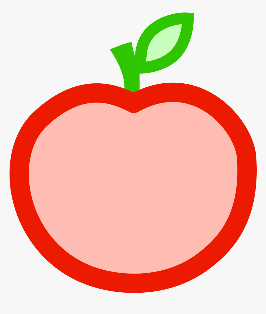 Color Apple Clipart Outline, HD Png Download, Free Download